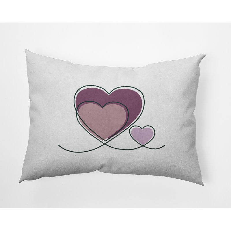 Reversible Throw Pillow, 14" H x 20" W, Rectangle