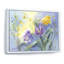 «Violet Tulips Blooming», reproduction sur toile encadrée-1166476302-1166476308