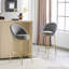 Metal Upholstered Barstool, Set of 2-115824303