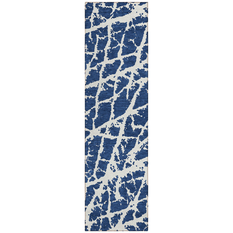Kyrie Abstract Indoor / Outdoor Rug, Runner 2'3" x 7'6"