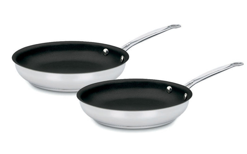 Cuisinart Chef's Classic Stainless Steel 2 Piece Skillet Set