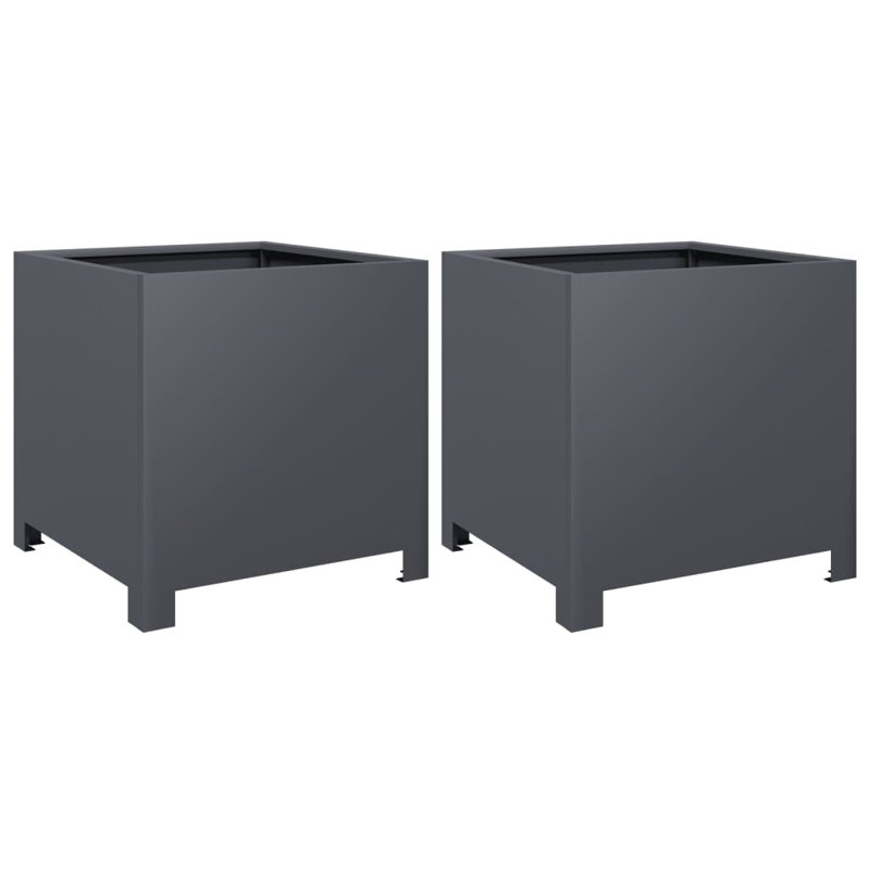 Planter Box, Anthracite, 40cm H x 40cm W x 40cm D