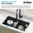 KRAUS Undermount Onyx Granite Kitchen Sink-120128984-120128982