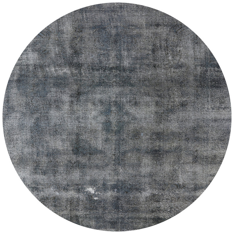 Tapis oriental gris, Rond 5 pi