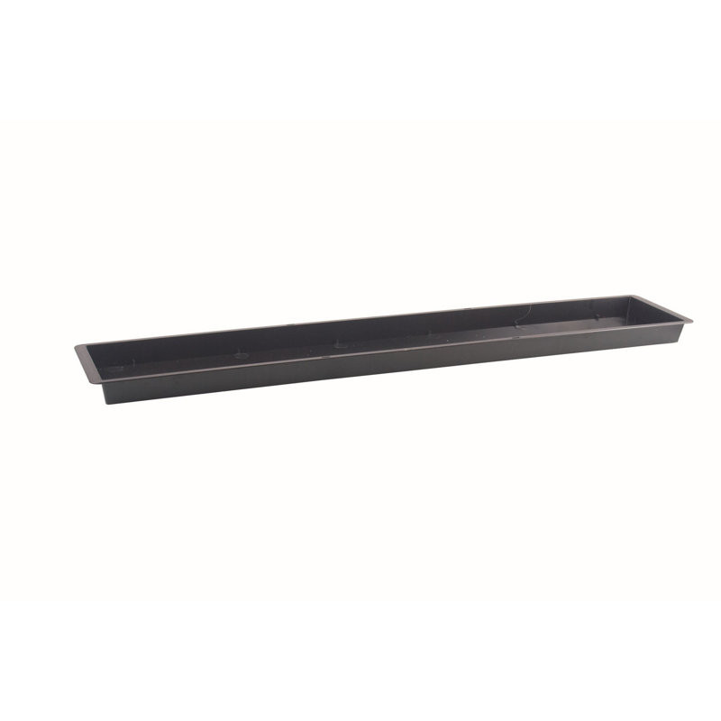 Plateau en plastique noir, H 0,75 po x l 26,5 po x P 4,5 po