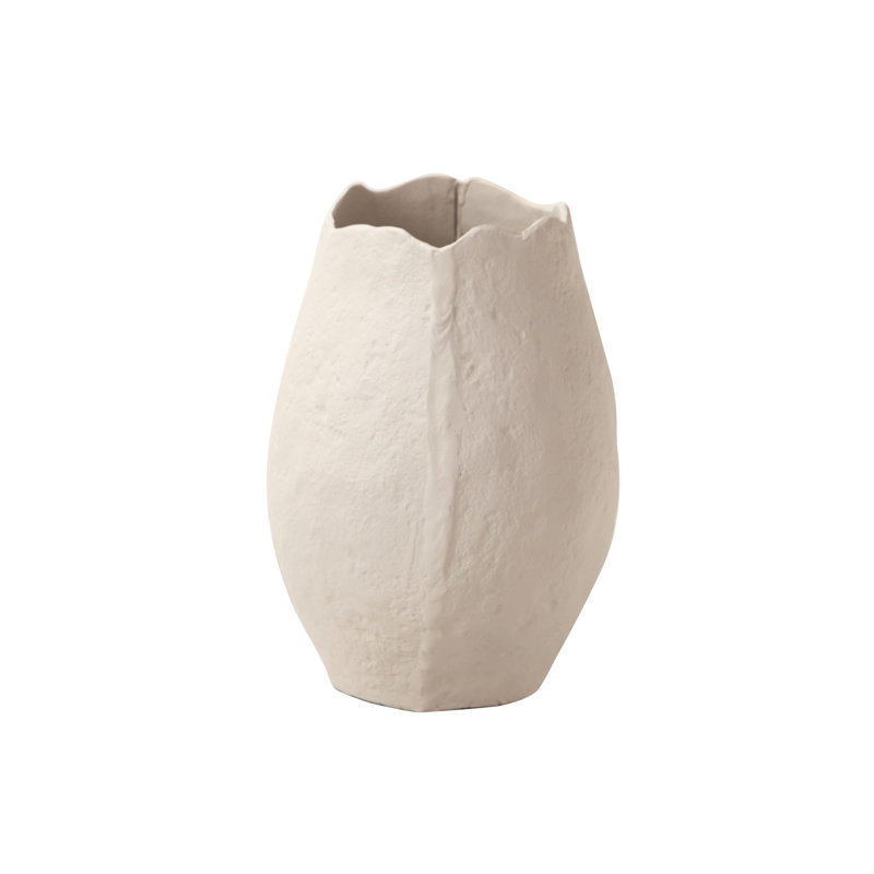 Aluminum Table Vase, White