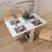 51.18 Inches Foldable Dining Table White