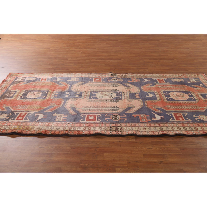 Navy Blue Tribal Traditional  Rug 5x10