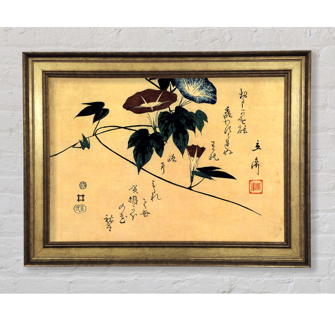 Hiroshige Morning Glory - Einzelner Bilderrahmen Kunstdrucke