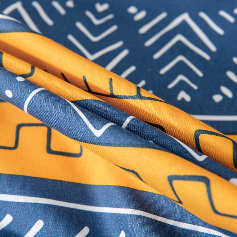 Geometric Shapes Duvet Cover Set, King Duvet Cover + 2 King Pillowcases