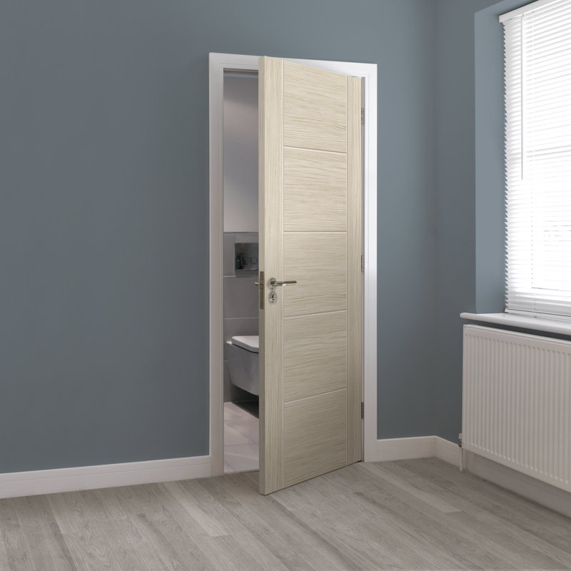 Ivory Internal Door Prefinished, 198.1cm H x 61cm W x 3.5cm D