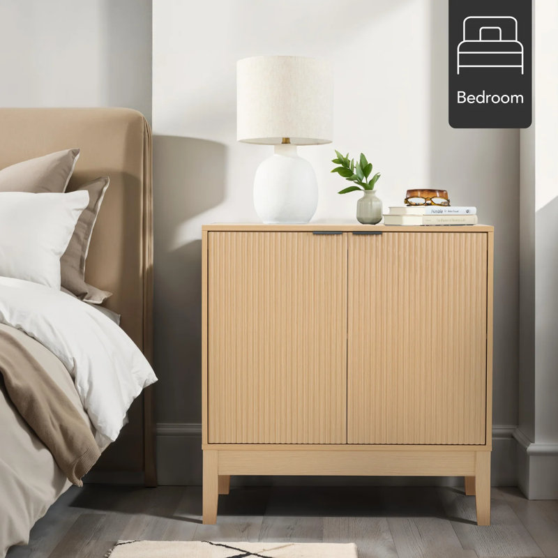 2-Door Storage Cabinet, Natural