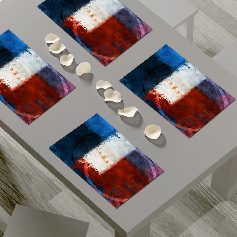 Napperon abstrait en polyester