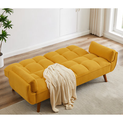 Jalena 75" Flared Arm Convertible Sleeper Sofa