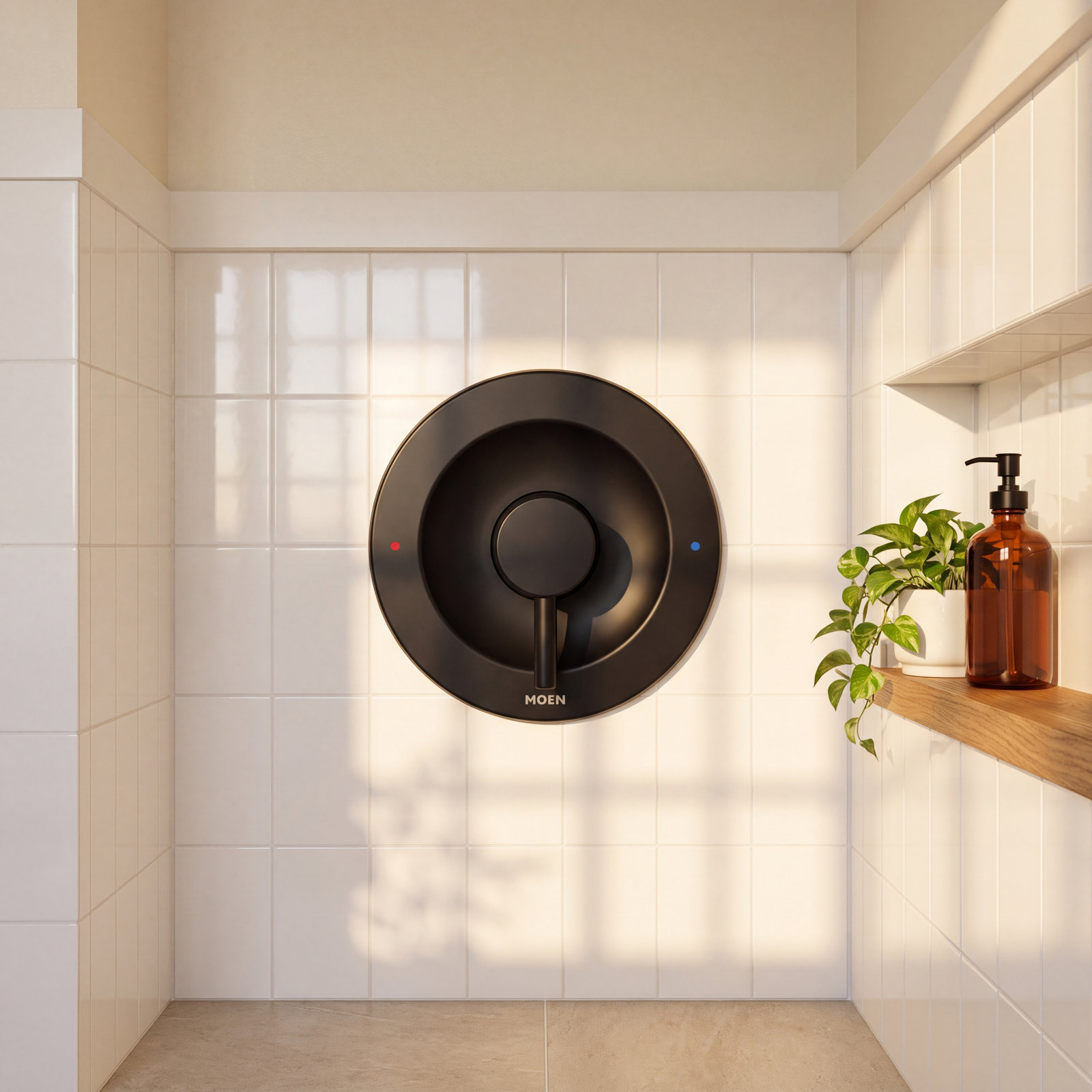 Align Posi-Temp Tub and Shower Valve Trim, Matte Black