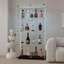 Armoire de rangement et d'affichage en verre trempé polyvalente avec bande DEL Bluetooth, télécommande, application mobile et roulettes pivotantes pour tous les espaces-1301361436