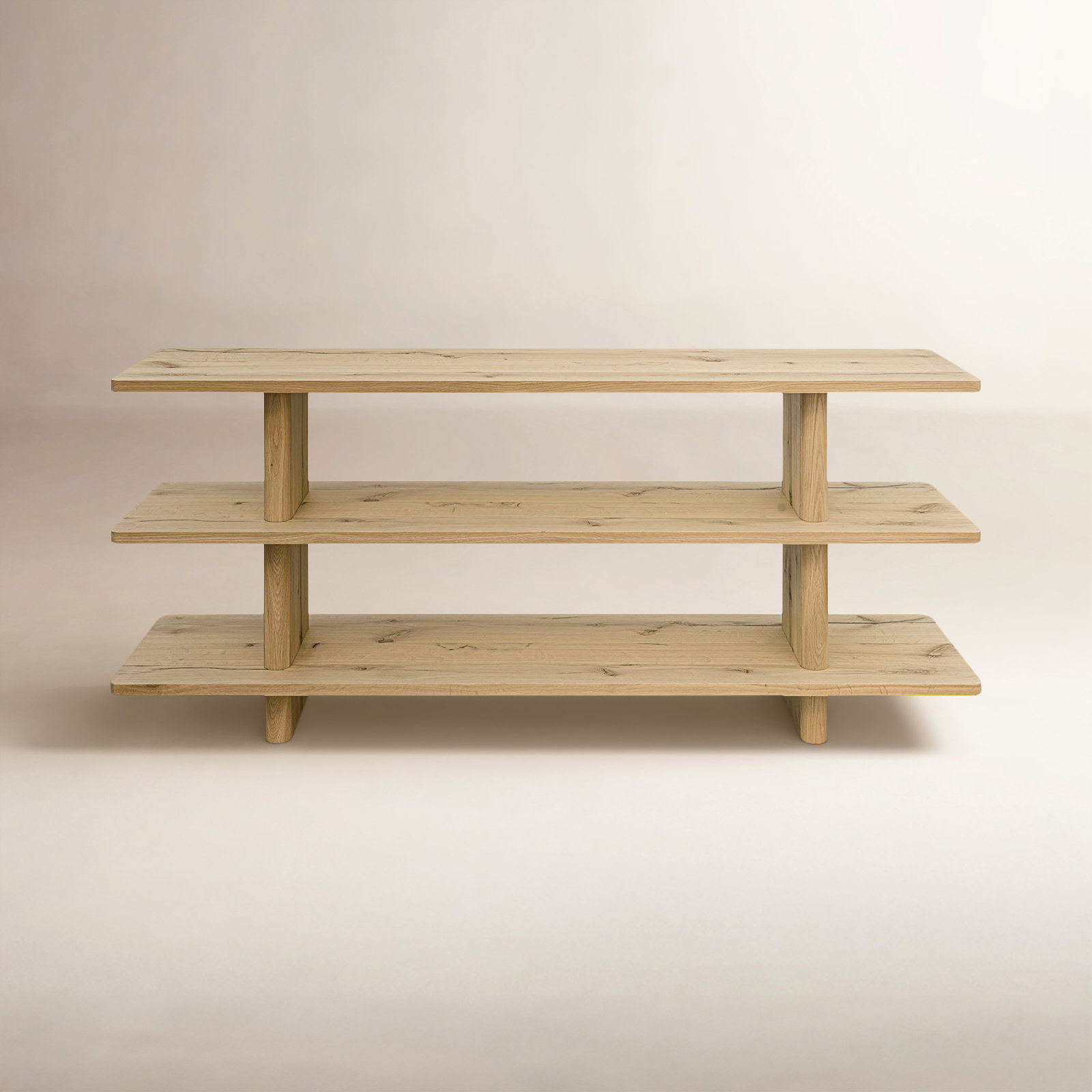 Andre Small Bookcase, Rustic Oak