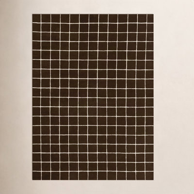 Montara Brown Hand-Tufted Geometric Wool Rug