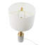  Lampe de table en métal de 15 po x 15 po x 30 po: conception cylindrique industrielle moderne avec abat-jour tambour blanc - Éclairage de chambre à coucher et de bureau d'étude pour les appartements urbains