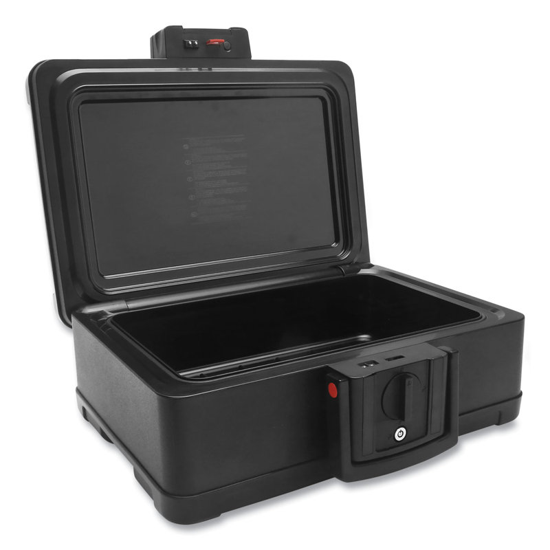 Black Digital Fire and Waterproof Security Safe with Programmable Lock