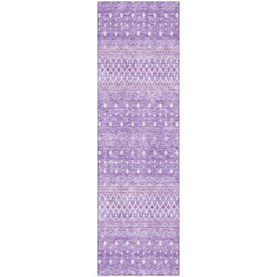 Premium Machine Washable Prisco Lavender Rug