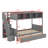 Twin Over Full Bunk Bed With Shelves, Storage Staircase And 2 Drawers-1193368171