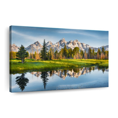 Impression sur toile Grand Teton Reflection