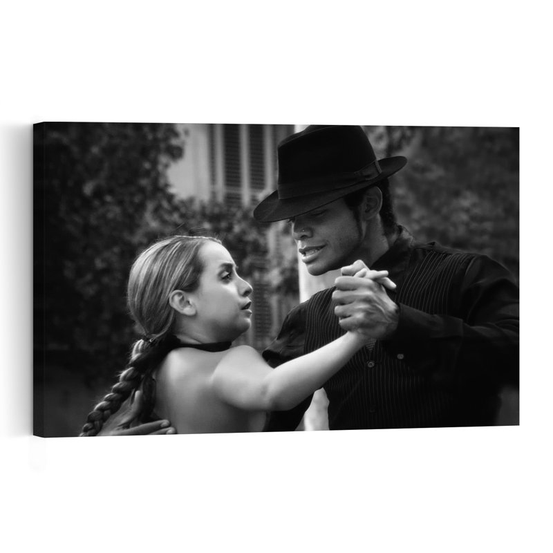 Moment de tango passionné - Affiche murale élégante, romantique et contemporaine, 12" H x 18" W