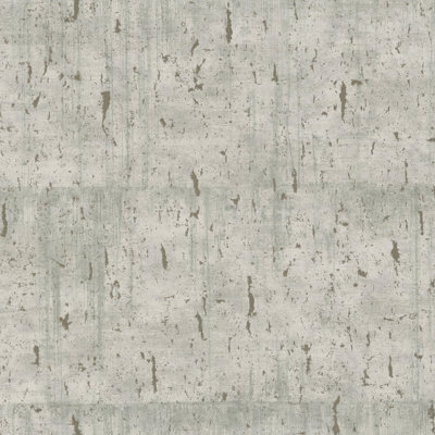 Edgemont Aged Concrete Metallic Texture Wallpaper Roll 10.05m x 0.70m