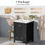 Meuble-lavabo de salle de bain avec lavabo encastré intégré et armoire de rangement avec 2 portes et 1 tiroir. Comprend une tablette de porte à double couche, une conception à fermeture en douceur et des solutions de rangement polyvalentes-117382948