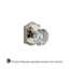 Crystal Single Dummy Door Knob with Traditional Arch Rose-21454680