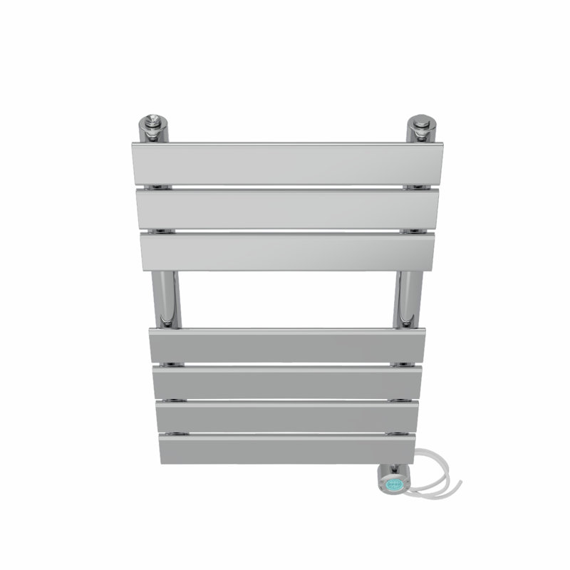 Flat Panel Towel Rail Heated Towel Rails, Chrome, 65cm H x 40cm W x 6.2cm D