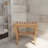 19" Wide Shower Bench-Water Resistant Natural Eco-Friendly Bamboo with Storage Shelf for Bathroom, Spa or Sauna