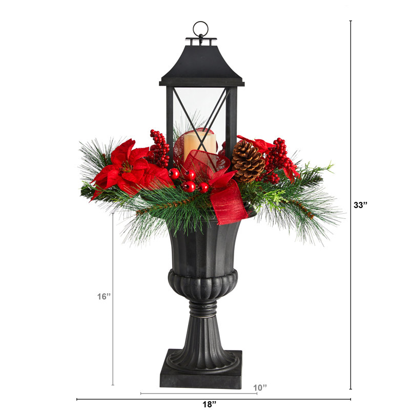 33 " Plastic Lantern with Candle Included