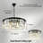 Flush Mount Crystal Chandelier Ceiling Light