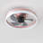 Frauly 19.7 Inch Led Enclosed Low Profile Ceiling Fan With Light-1215560142-1222760579