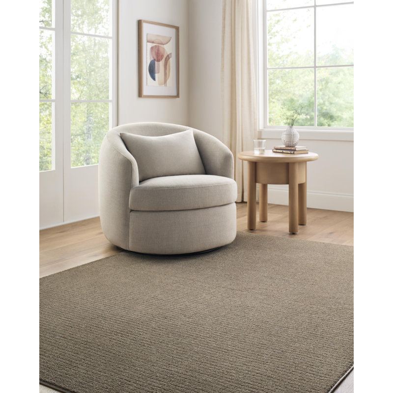 Diara Machine Woven Rug, Rectangle 6'7" x 9', Dark Brown