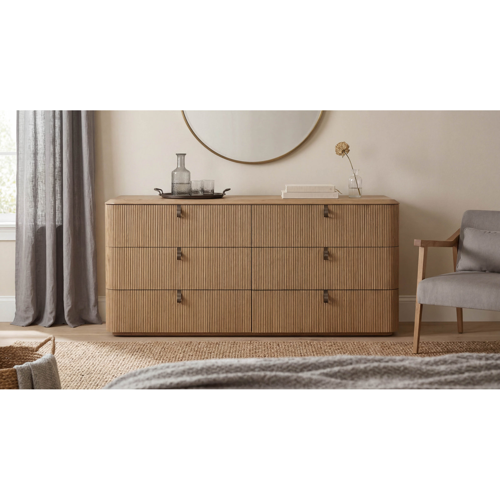 Colten 6-Drawer Dresser, Natural