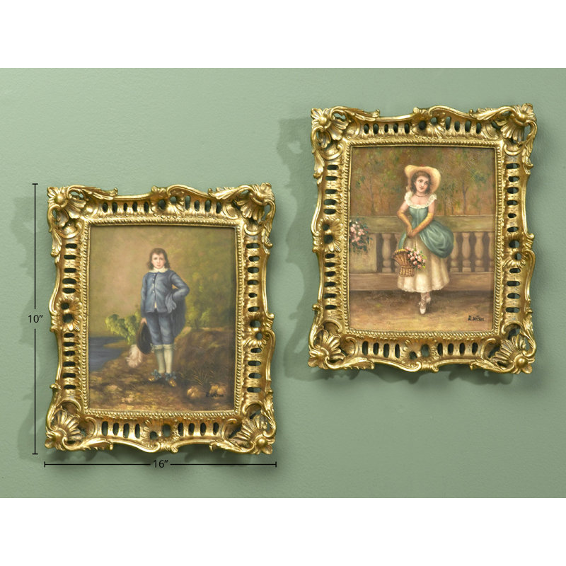 Peinture sur bois encadrée