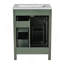 Meuble-lavabo de 24 pouces avec lavabo en céramique, 1 porte à fermeture en douceur, 2 tiroirs à fermeture en douceur et 2 supports de rangement sur la porte-1354260203