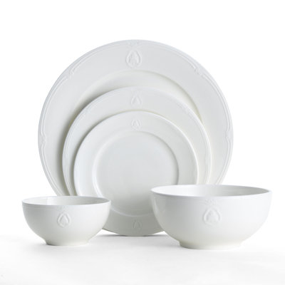 Wallace Bee 40-Piece Porcelain Dinnerware Set, Service for 8