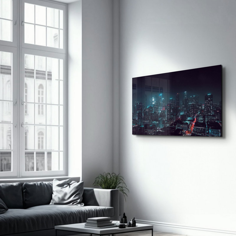 Elegant Tempered Glass Wall Art Painting, 13.8 x 21.7 inches | 100% Tempered Glass, Thickness: 0.16 inches | UV Printed for Vibrant Colors | Perfect for Home Decor, Living Room, & Office Spaces