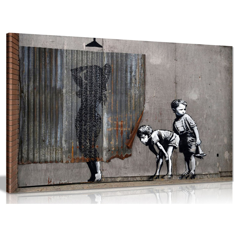 Exposed Kids Banksy Dismaland - Wrapped Canvas Painting, 20cm H x 31cm W