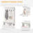 38" 3-In-1 Entryway Hall Tree With Storage Bench, Coat Rack With Four Hooks And Shoe Storage-5995708