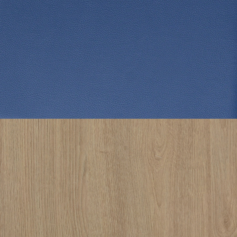 Chaise d'appoint Regent Wallguard, Chêne noble, Bleu marine
