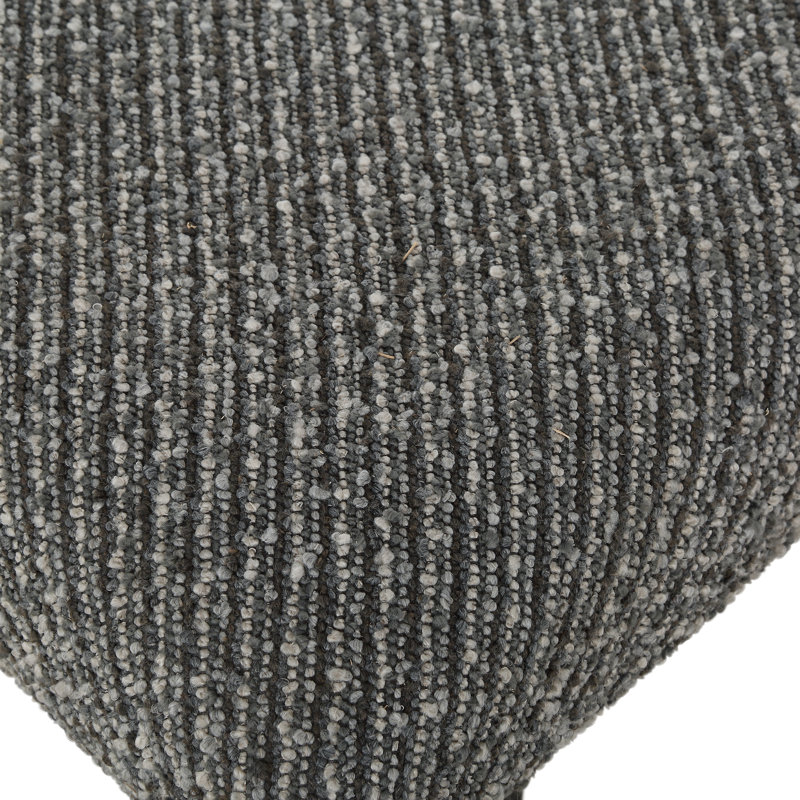 Banc en tissu gris anthracite Preslee