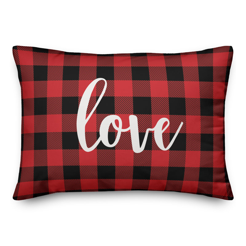 Plaid Reversible Throw Pillow