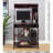 Versatile Mahogany Utility Cart with Locking Castors and Multiple Shelves-448959332
