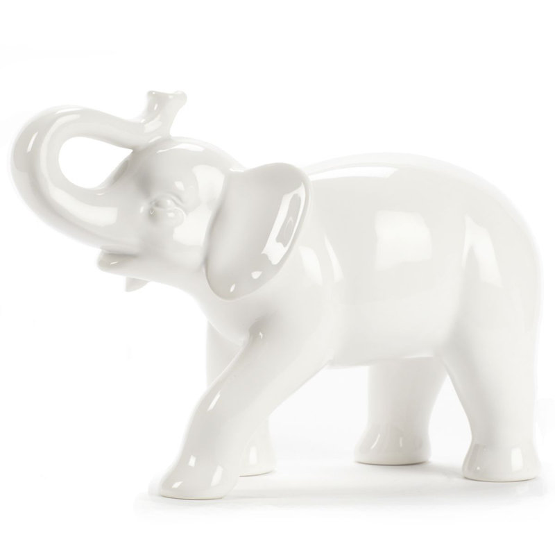 Figurine éléphant, H 6 po x l 9 po x P 2,5 po