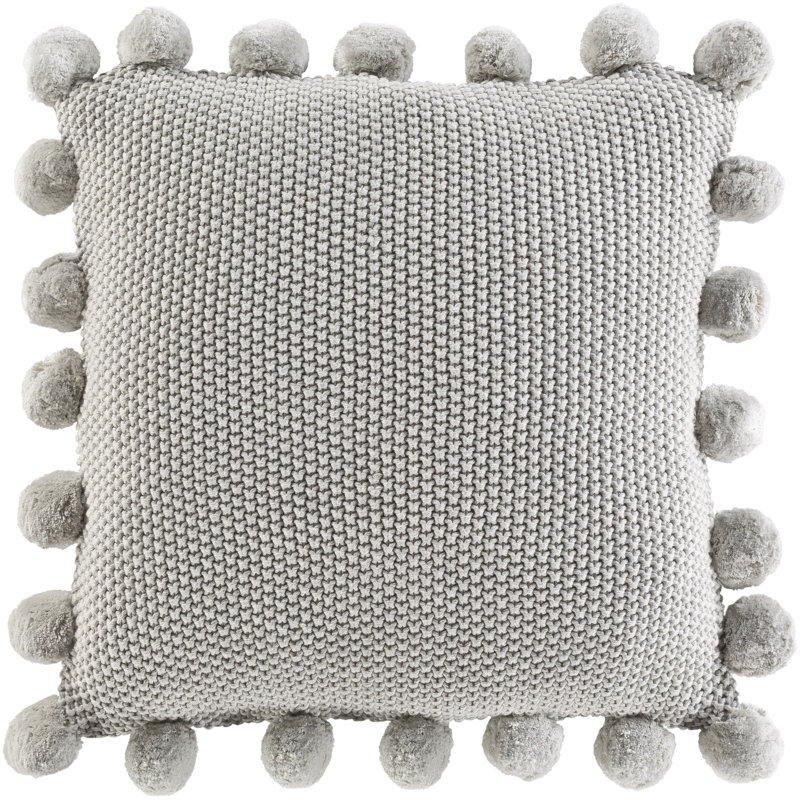 Housse de coussin décoratif, Gris clair, 20 po x 20 po
